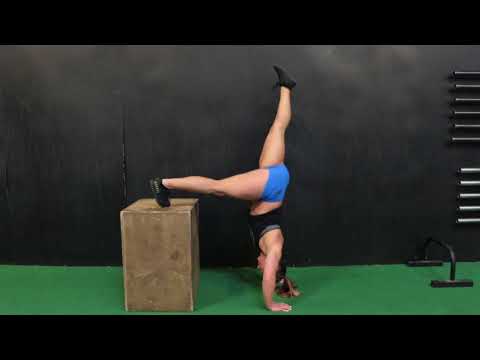 Pike Push-Up (Single-Leg)