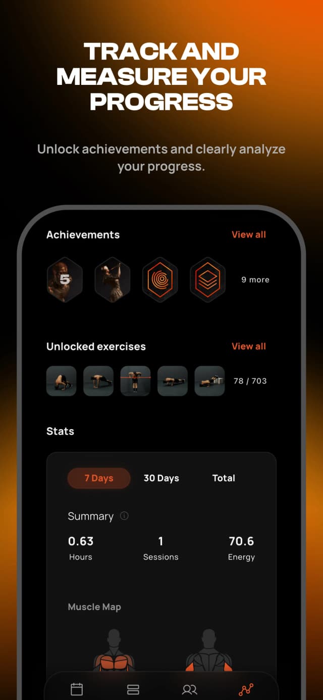 Calisteniapp screenshot