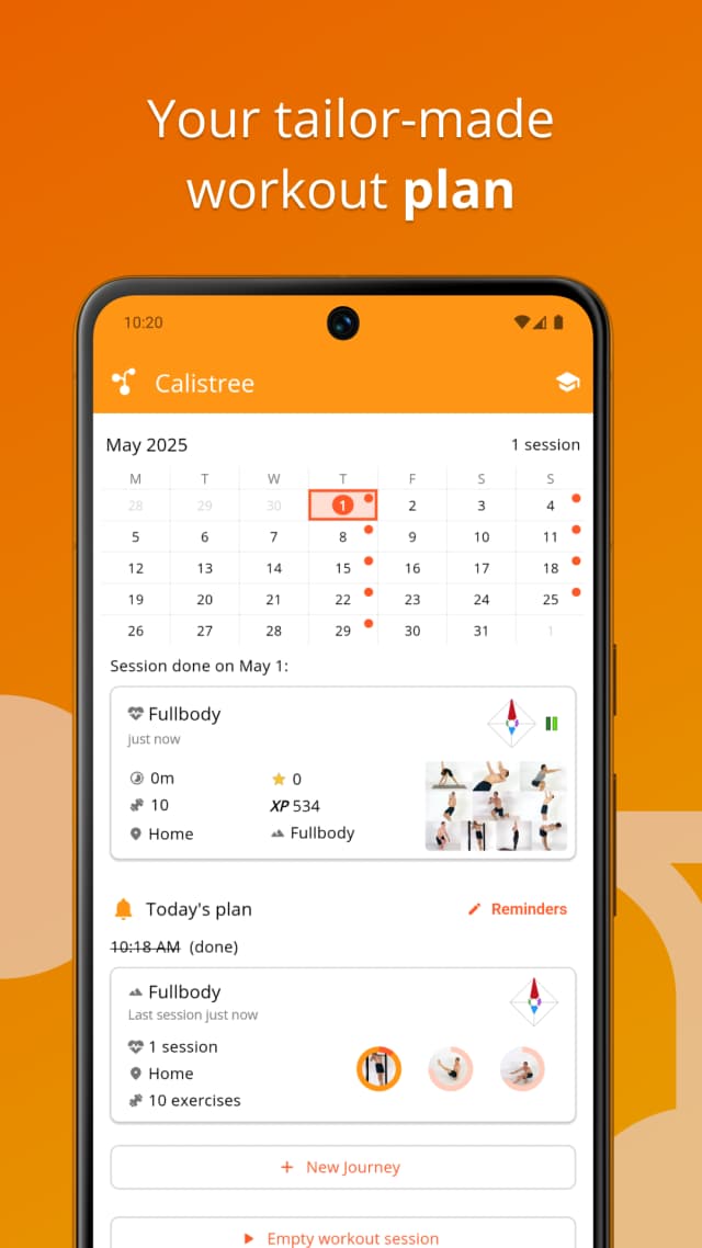 Calistree screenshot