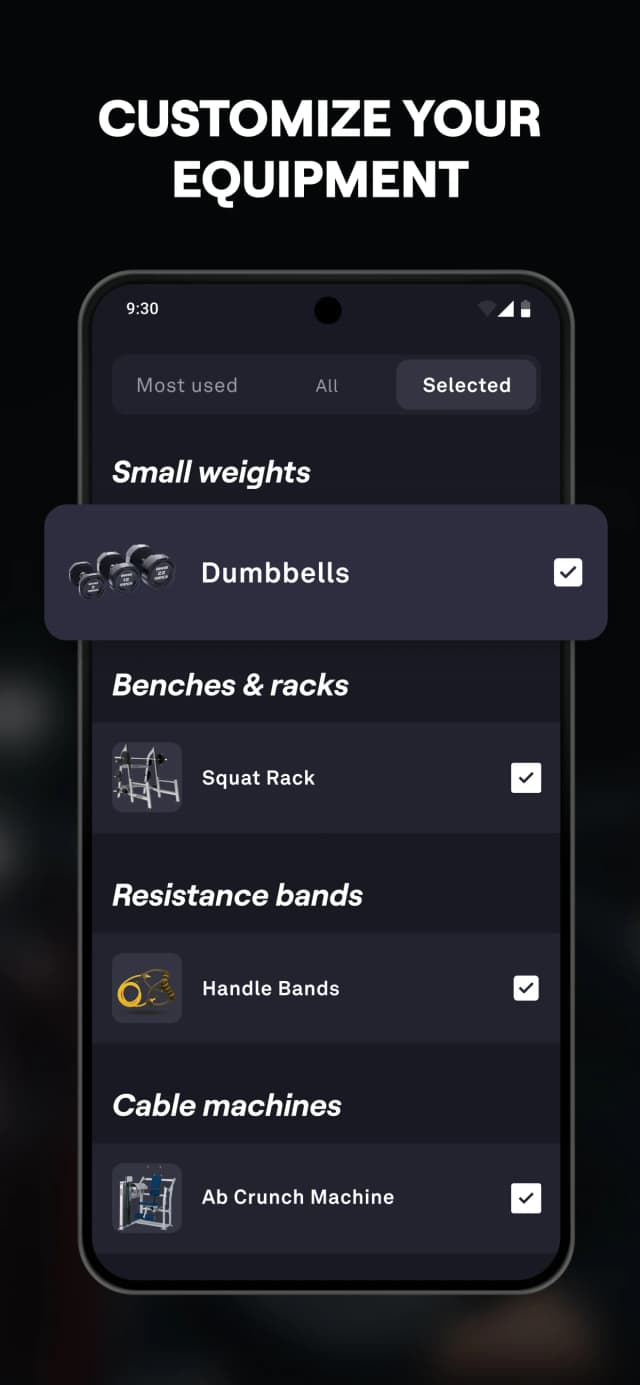 Fitbod screenshot
