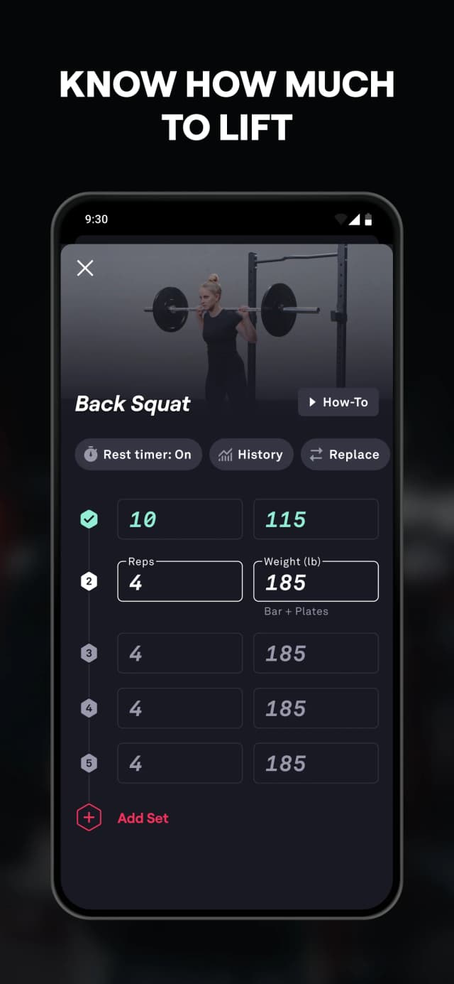 Fitbod screenshot
