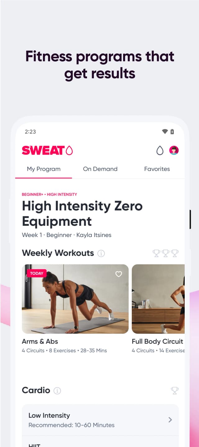 Sweat screenshot